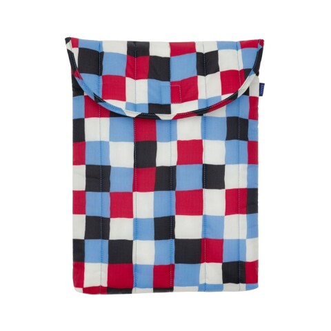 Estuche puffy para laptop 16" Painted Check
