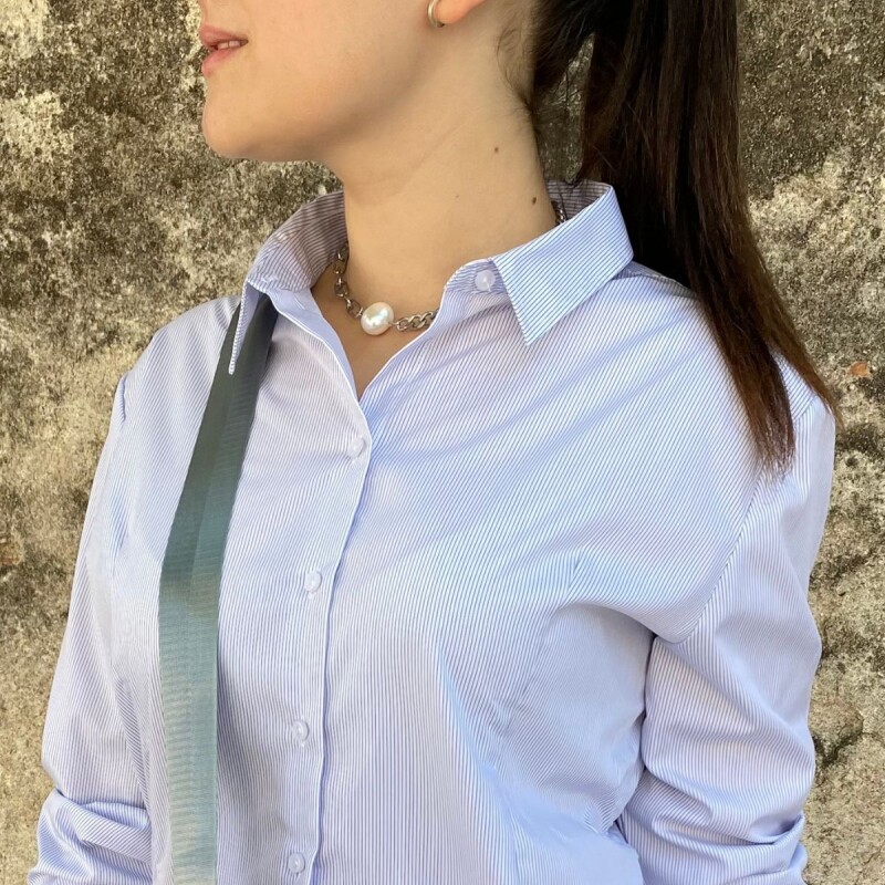 Camisa entallada Slowly Blue
