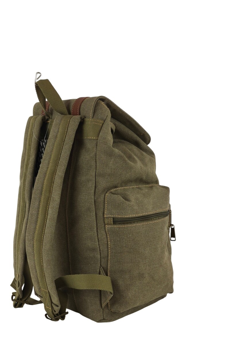 Mochila grande con bolsillos Verde