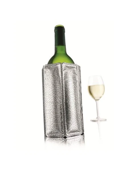 ENFRIADOR DE VINO PLATA C/LINEAS NEGRAS VACU VIN ENFRIADOR DE VINO PLATA C/LINEAS NEGRAS VACU VIN