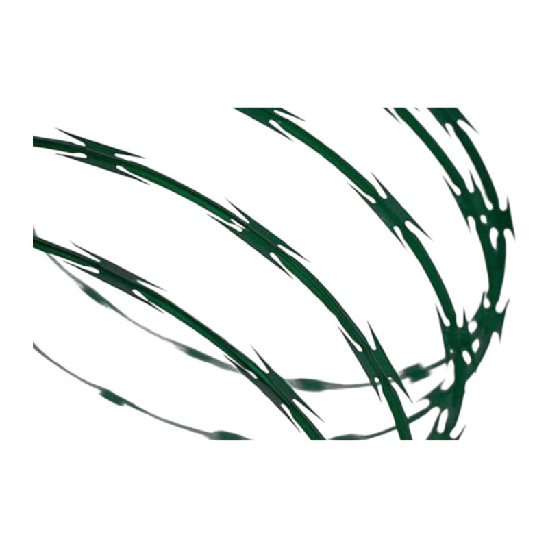 Concertina Verde Doble Filo – 10 Metros de Seguridad Residencial Concertina Verde Doble Filo – 10 Metros de Seguridad Residencial