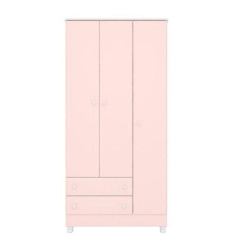Ropero Abba 3 Puertas 2617 Qmovi Rosado Ropero Abba 3 Puertas 2617 Qmovi Rosado