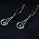 Caravanas Antiguas En Oro 18K, Platino Y Diamantes Caravanas Antiguas En Oro 18K, Platino Y Diamantes