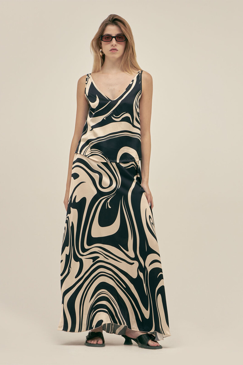 MAXI SKIRT Marble