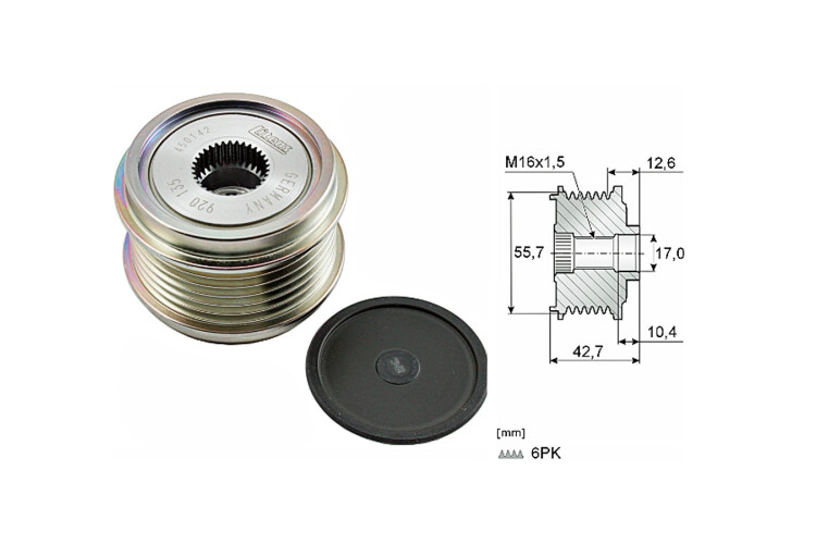 Polea Alternador Marcha Libre Audi Q7 07-15 Polea Alternador Marcha Libre Audi Q7 07-15