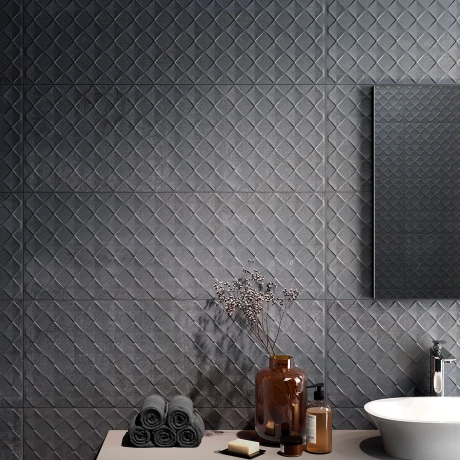 Revestimiento Negro Decor Antracita 40X120 Mate Rectificado GAMAS DE NEGRO