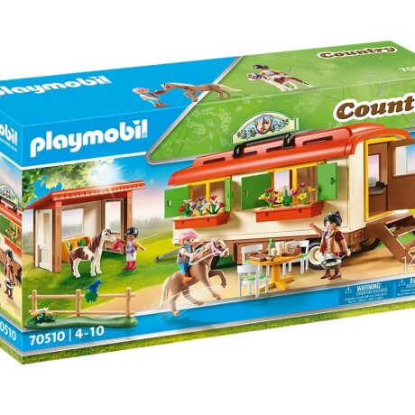 Juego Playmobil Caravana Campamento de Ponis 001