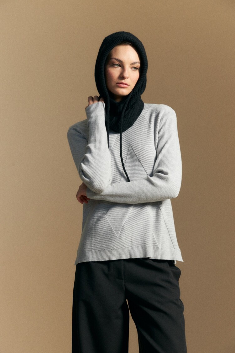 POLERA PIURA Gris Melange