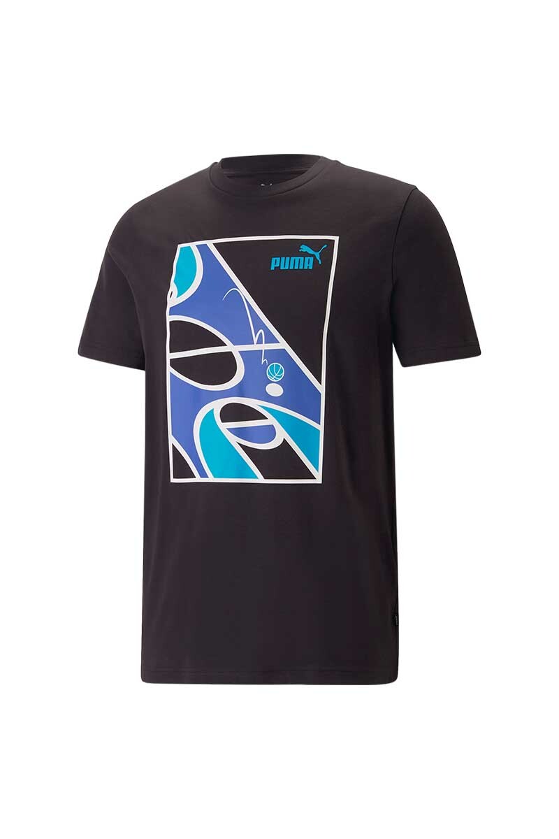 BUZO PUMA MC GRAPHICS COURT TEE Negro