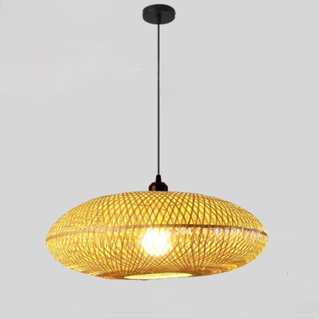 Lámpara Colgante de bambú natural, estilo rústico 16cm de altura 50cm de diámetro Lámpara Colgante de bambú natural, estilo rústico 16cm de altura 50cm de diámetro