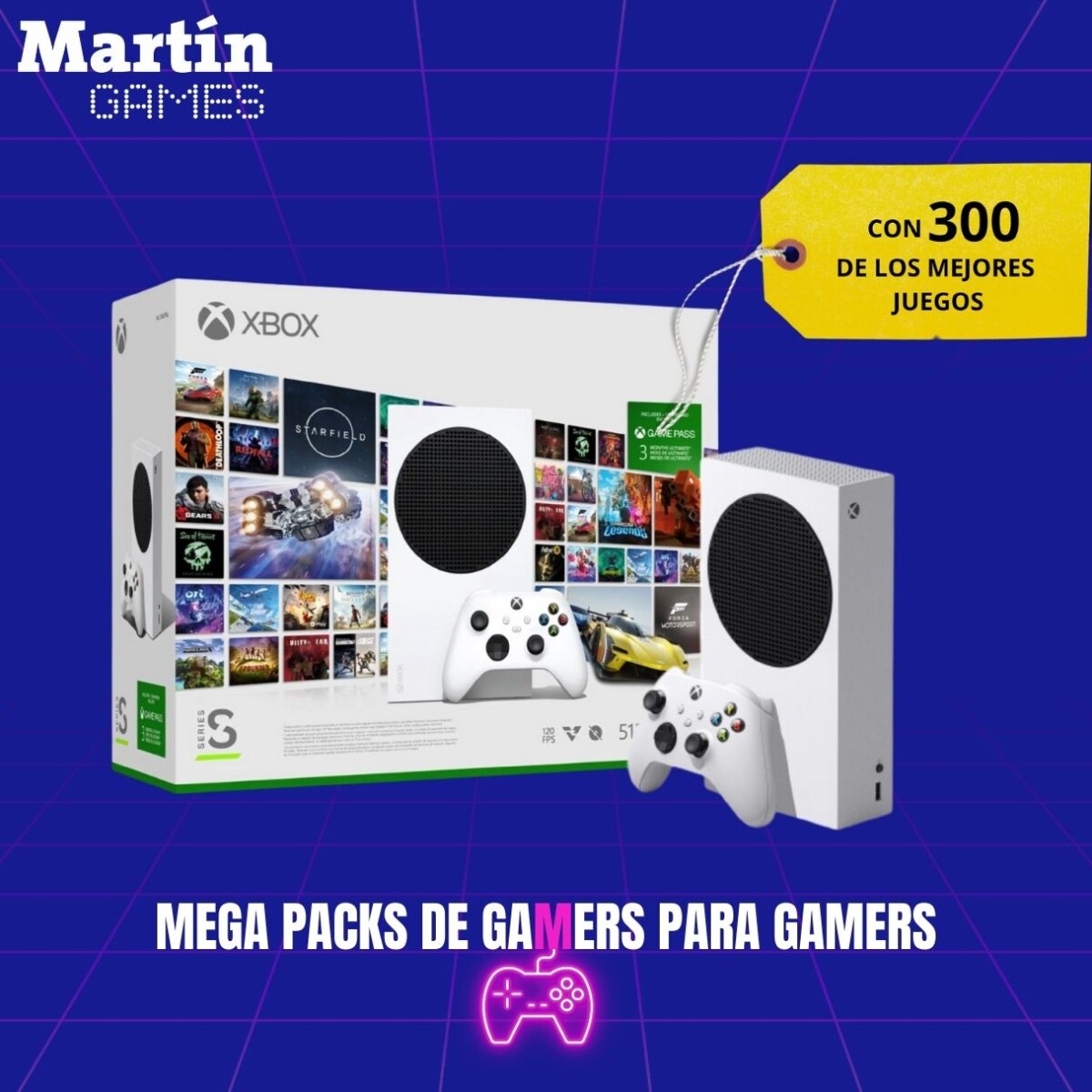 XBOX SERIES S 0KM + 3 MESES DE GAME PASS ULTIMATE 