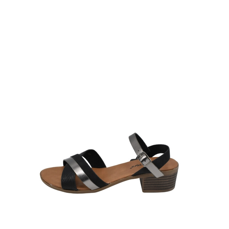 Sandalia de Dama Mayra BLACK/PEWTER