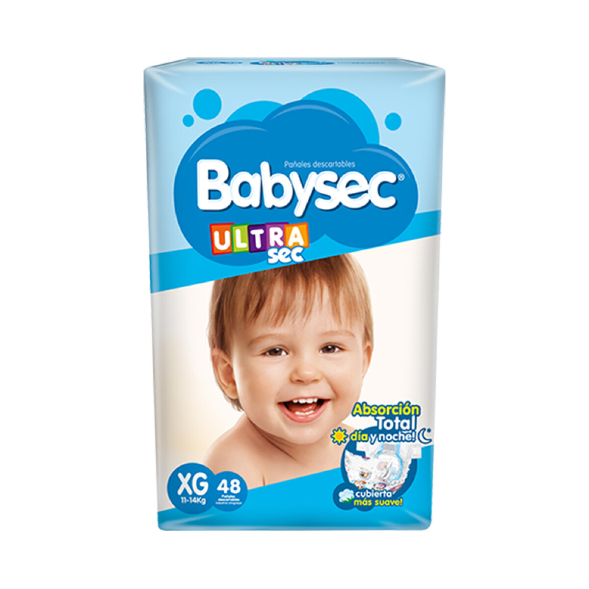 Pañales de Bebé BABYSEC Ultra Talle XG x48 
