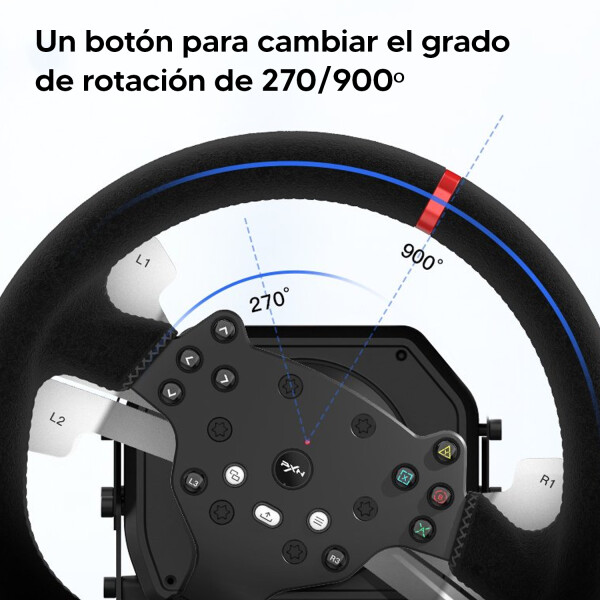 Volante Profesional Pxn V10 Con Palanca Y Pedaleras VOLANTE PXN V10 PC/PS4/XBOX