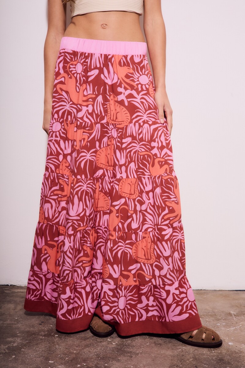 Falda Estampada Multi