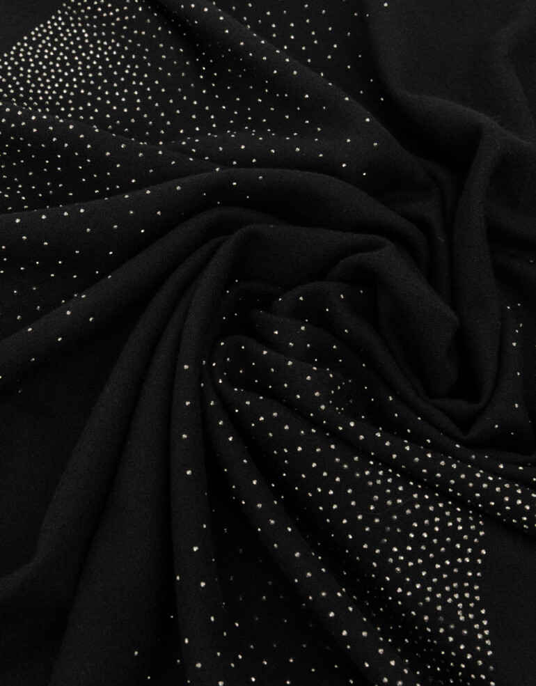 Pashminas Apliques: Hotfix/Bordado/Parches Pashmina De Noche - Negro