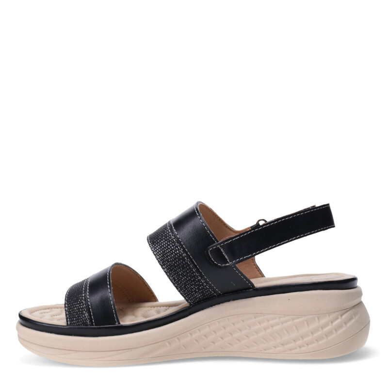 Sandalias de Mujer Lady Confort CONQUES con tira atrás Negro