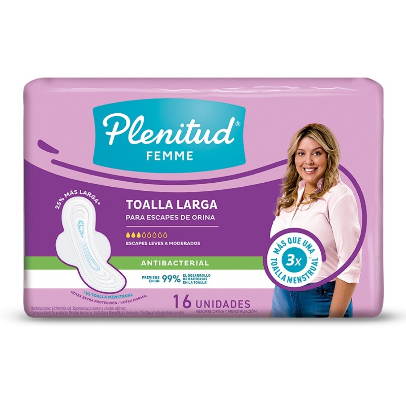 Toalla Plenitud Femme Larga Con Alas 16 Uds. Toalla Plenitud Femme Larga Con Alas 16 Uds.