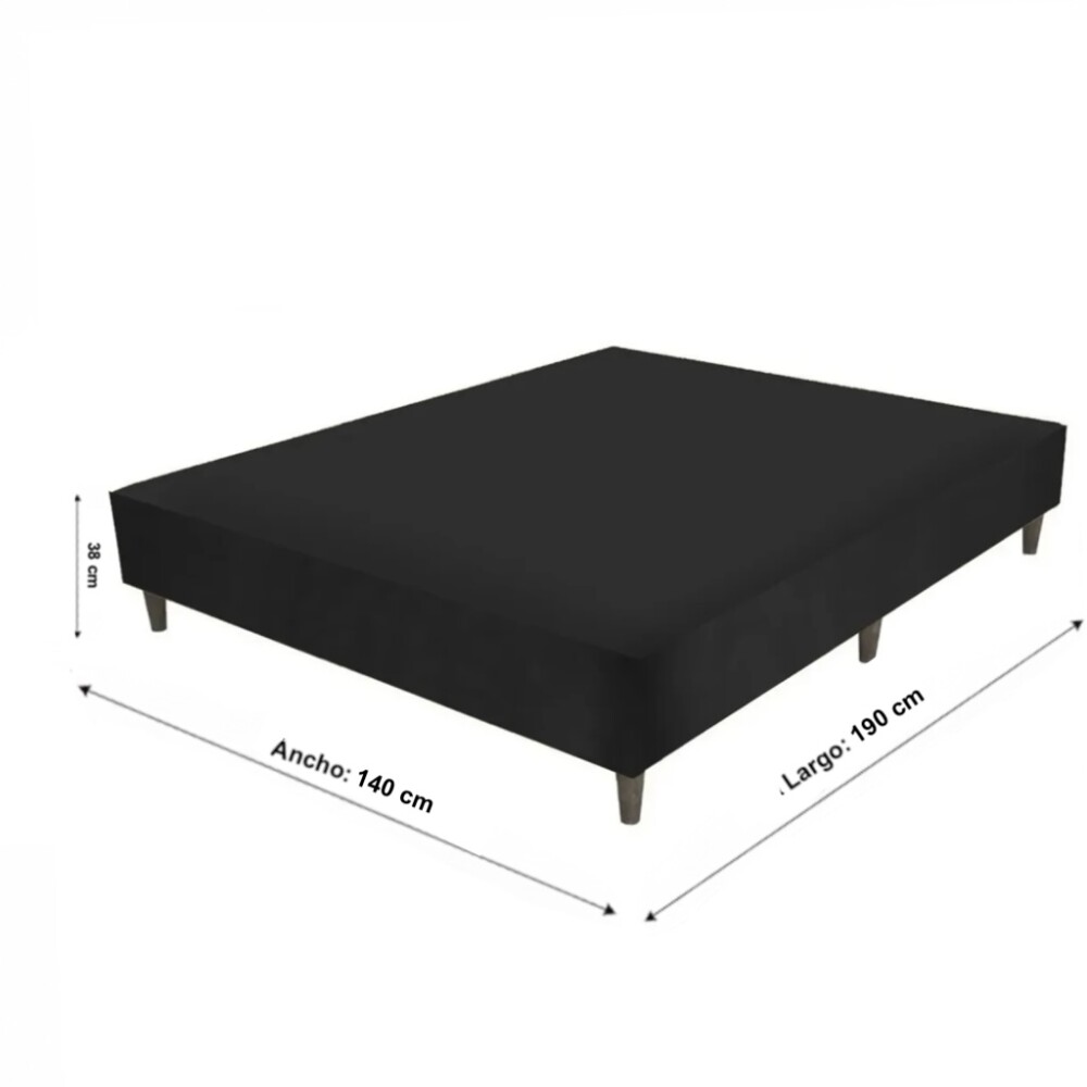 BOX 2 PLAZAS BASE DE SOMMIER CAMA BOX 2 PLAZAS BASE DE SOMMIER CAMA