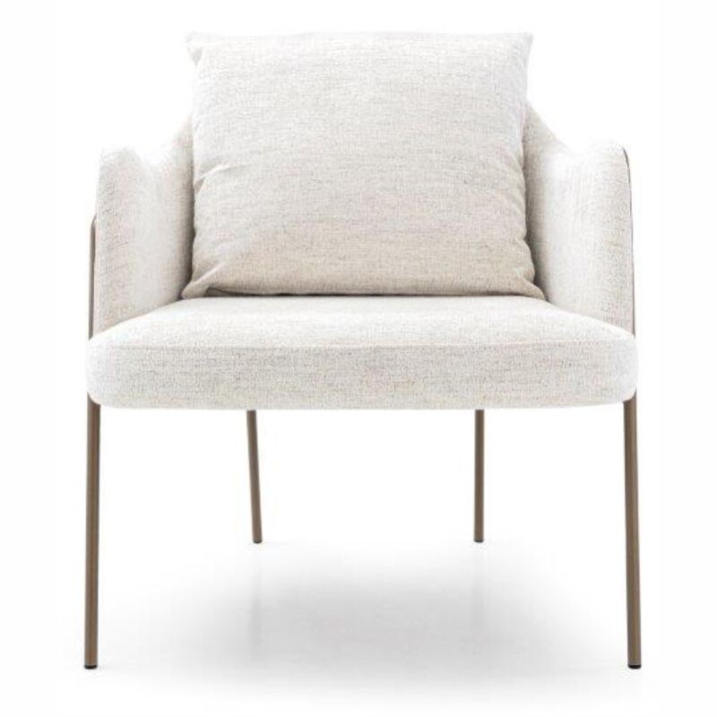 Butaca 3815 Tapizada en Tela Crudo