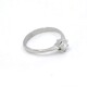 Anillo solitario en platino y brillante Anillo solitario en platino y brillante