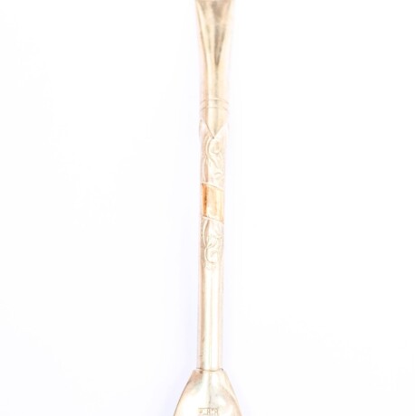 Bombilla De Plata y Oro S19