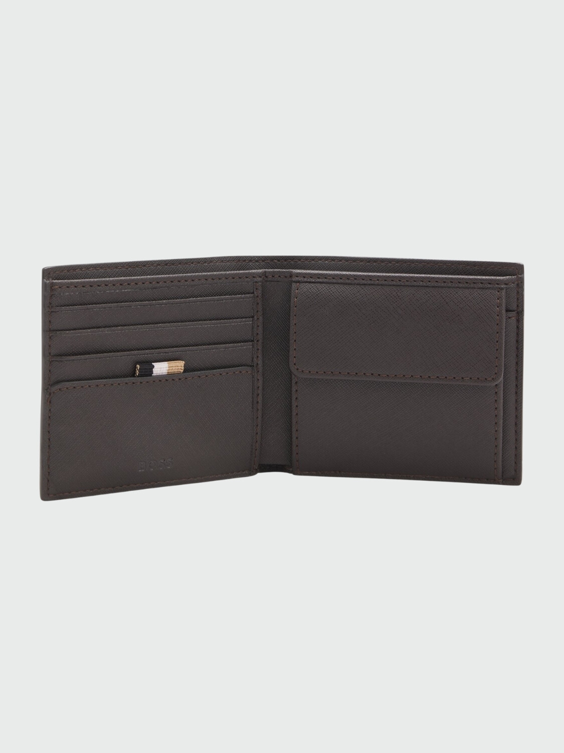 HUGO BOSS - Billetera Zair Beige