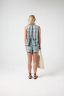 SHORT DE LINO IRIS Turquesa