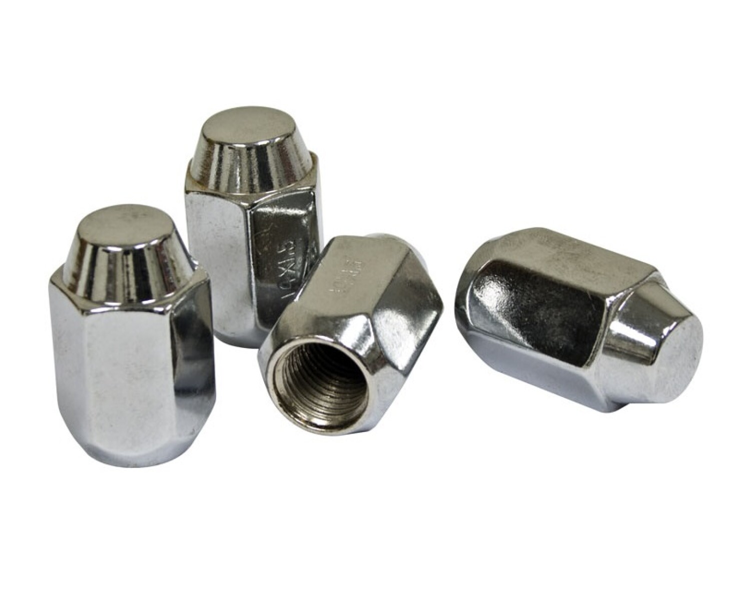JUEGO DE TUERCAS DE RUEDA CROMO CIEGAS 14X1.5 MM (4) 