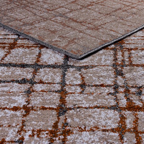 Alfombra Classic Maldiivas Gris Plomo Naranja 150*200