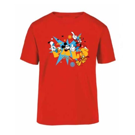 Camiseta Remera Infantil Disney Pals ROJO
