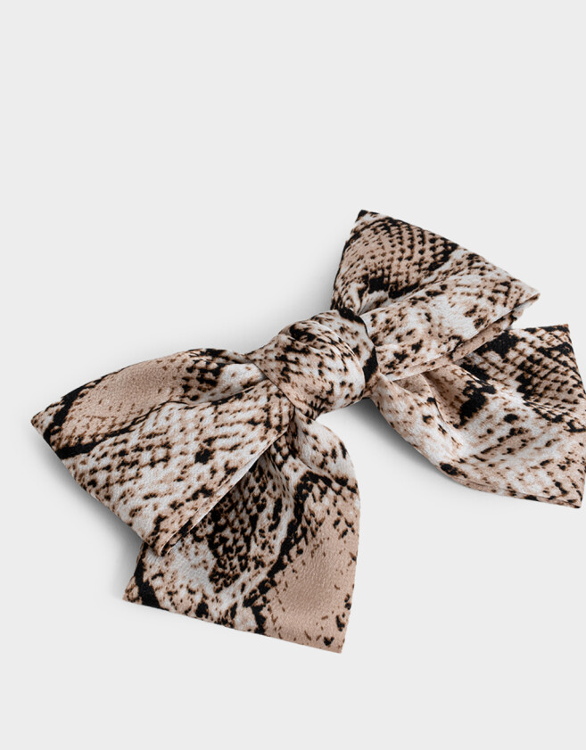 Hebillas Francesas Animal Print Hebilla Francesa Con Moño - Estampado Animal Print