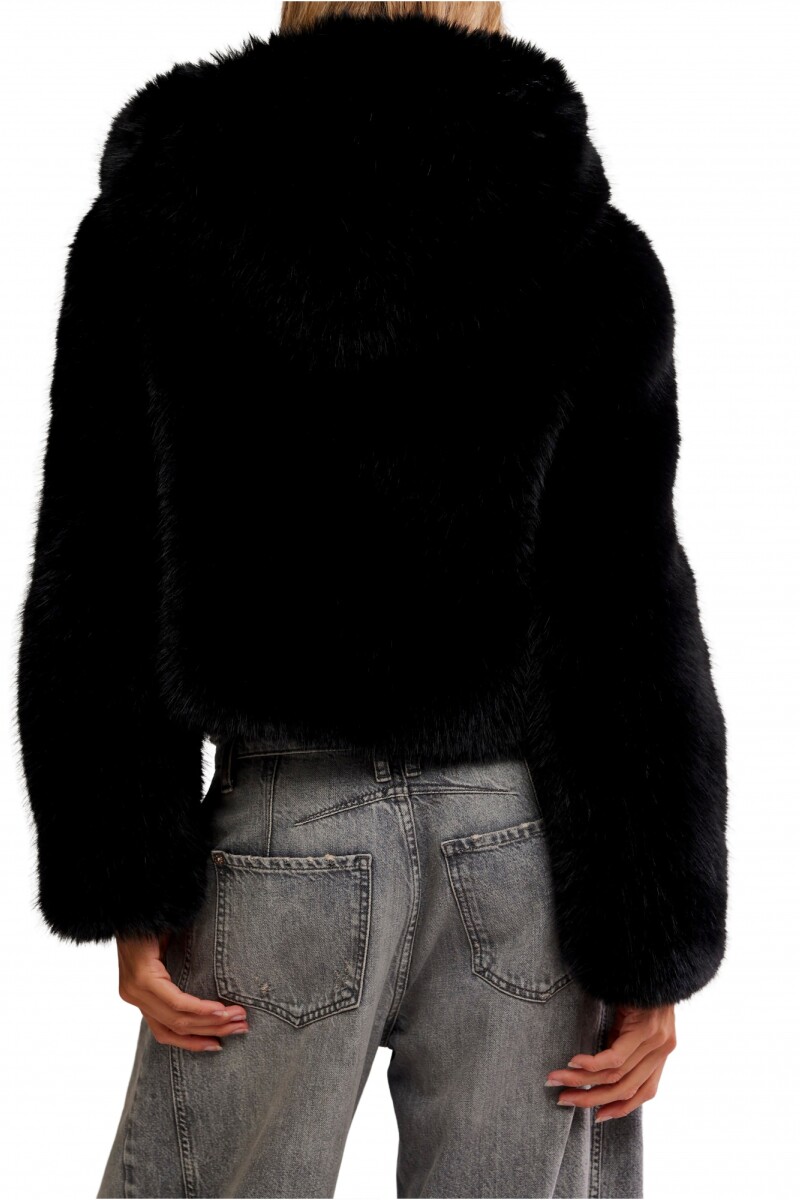 CHAQUETA PELO Negro