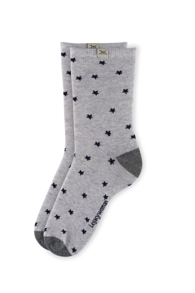 Medias largas pack x3 - Gris 
