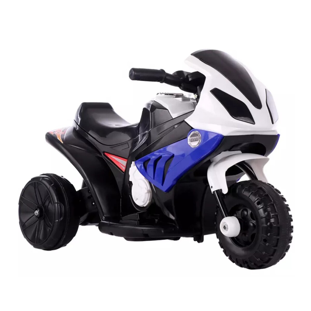 Moto Space para Niños Triciclo c/ Motor Batería USB y Música - Azul 