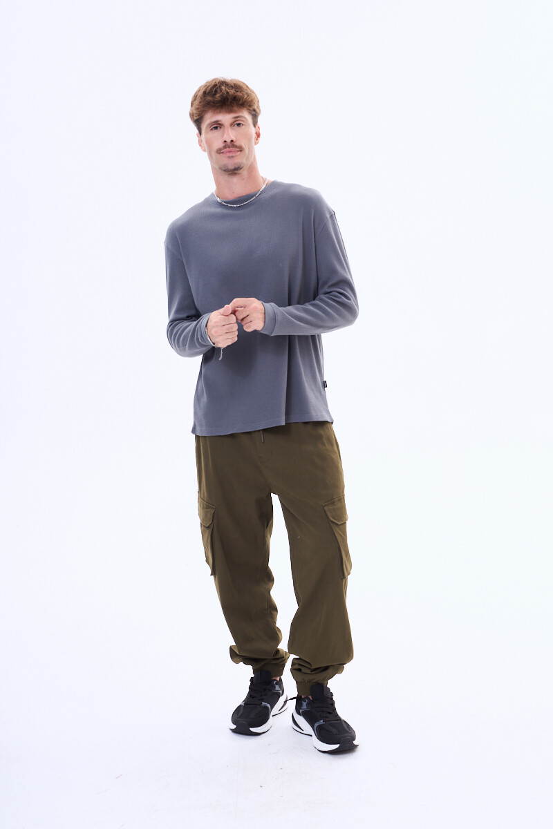 Pantalon de gabardina Rocha Verde