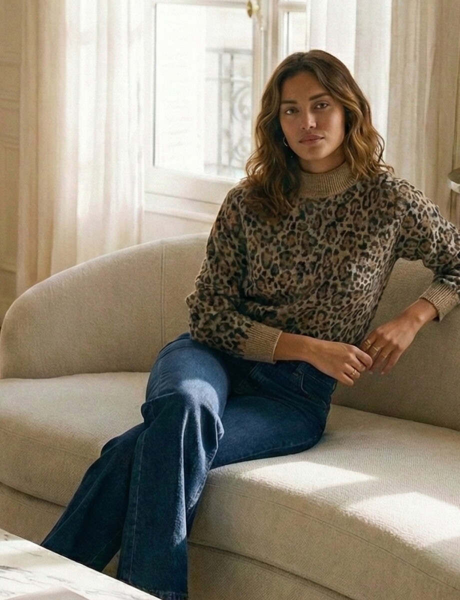 Buzo Animal Print - Tostado/multi 