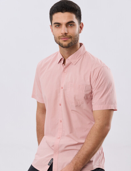 CAMISA LISA DE ALGODÓN Rosa
