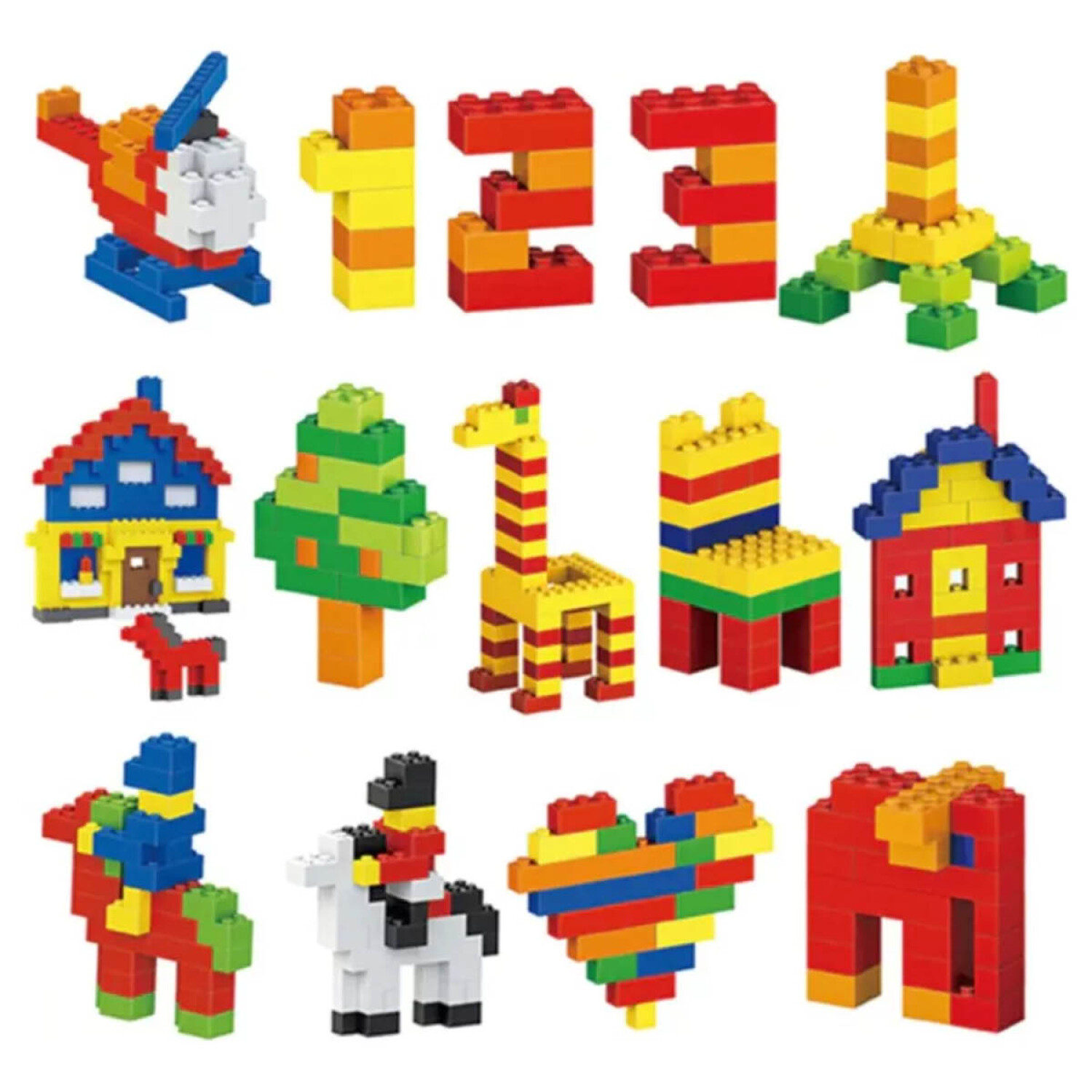 Juego 1000 Bloques Ladrillos De Encastre Calidad — El Rey del - Main Image