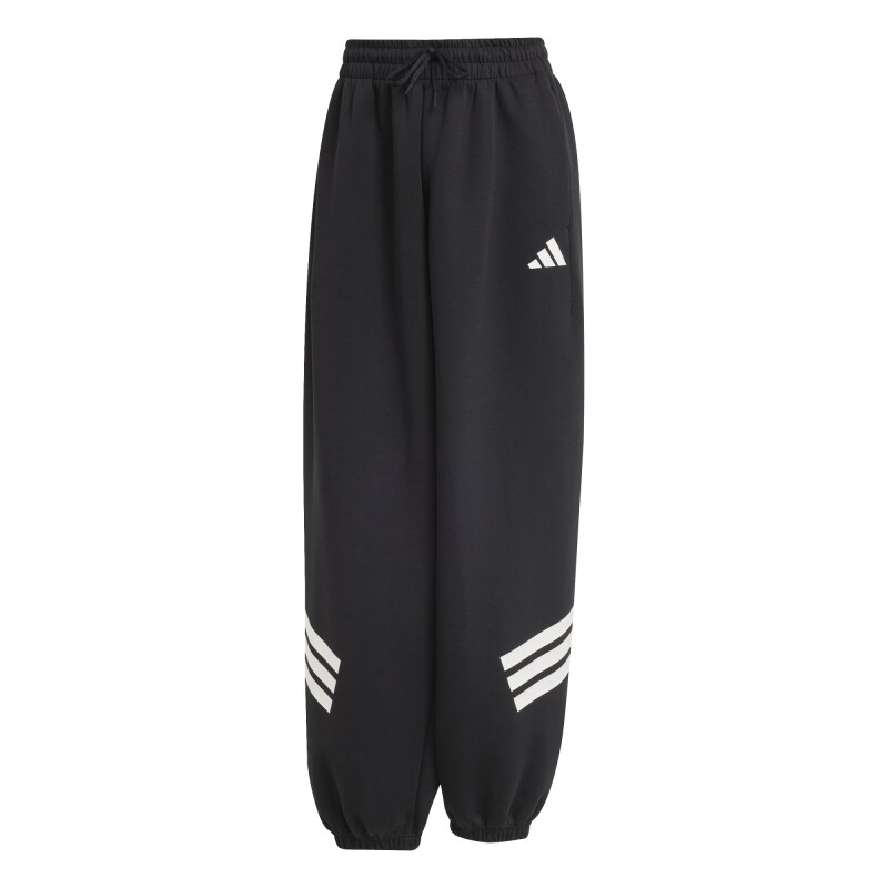Pantalón Largo Future Icons 3 Franjas de Mujer Negro