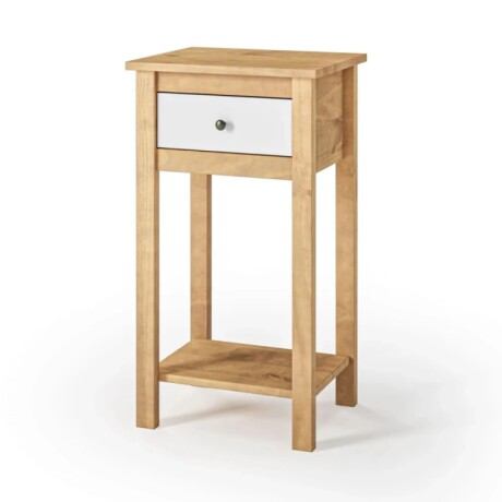 Mesa De Luz Alta Mari 1 Cajón Blanco Md001b Mesa De Luz Alta Mari 1 Cajón Blanco Md001b