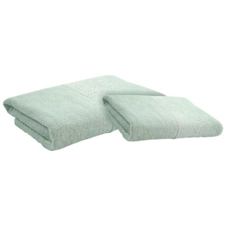 Pack de 2 Toallas De Baño Dohler Confort 6512 100% en Algodón Verde Agua