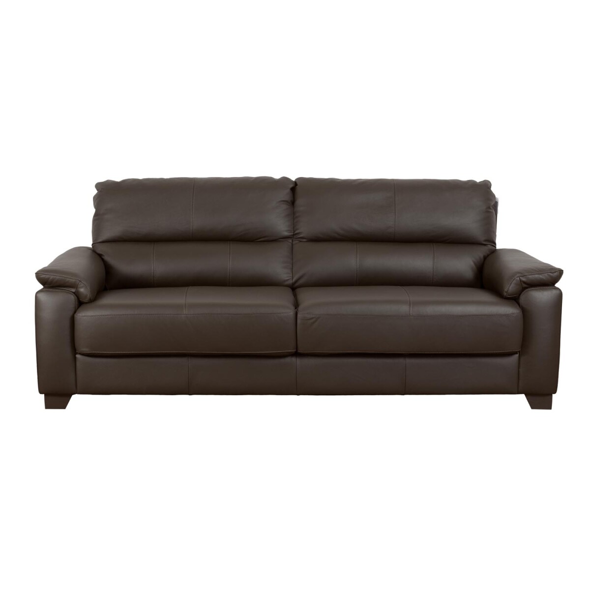 SOFA - 3 CUERPOS CUERO-100-NATURAL MARRON VENECIA CHOC. 