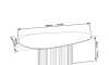 Mesa de centro Organic small - Linea Manhattan Natural
