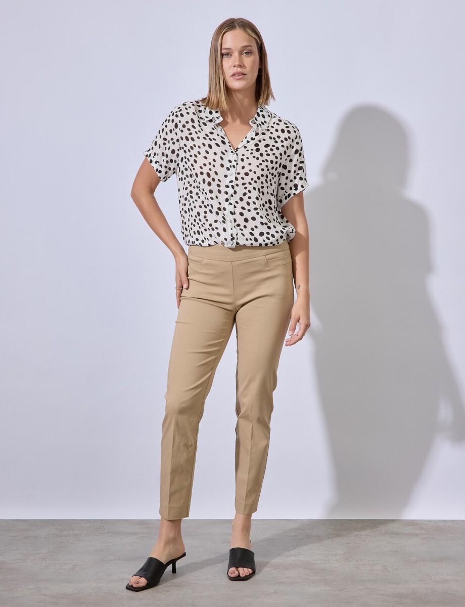 Pantalon Recto Modelador - Beige 