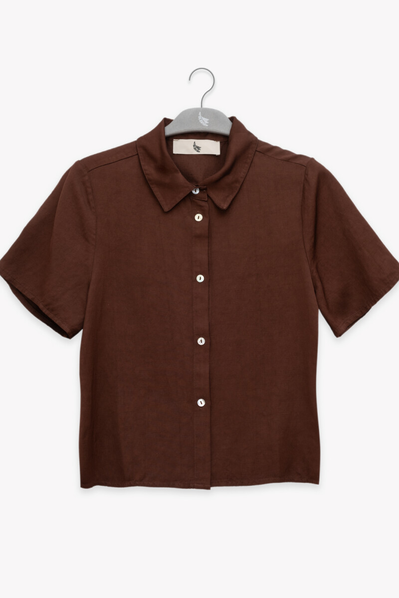 SHORT SLEEVE SHIRT Chocolate