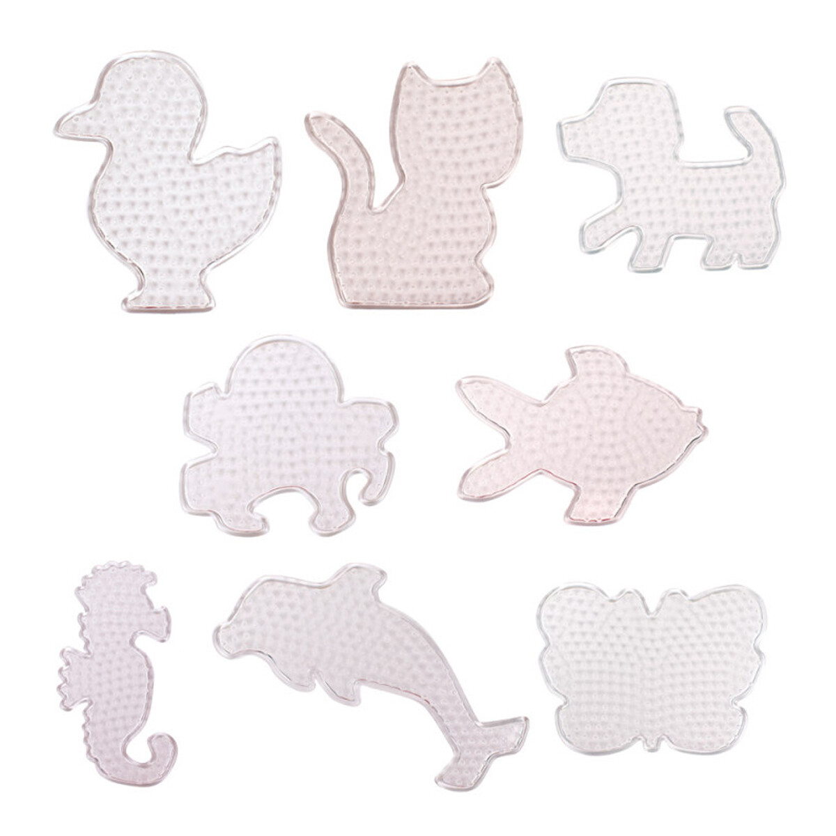 Cuentas Placa Mezcla de figuras 8 piezas Hama Beads Playbox 