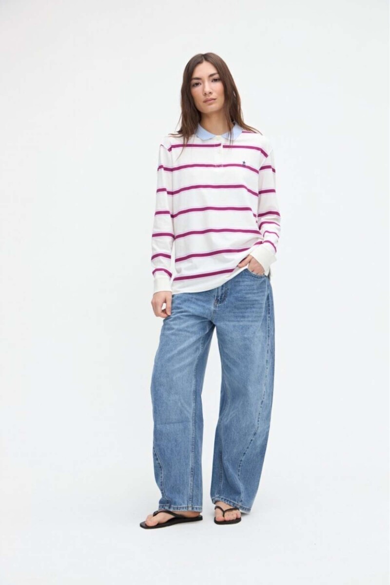 Remera polo Danica - Off white 