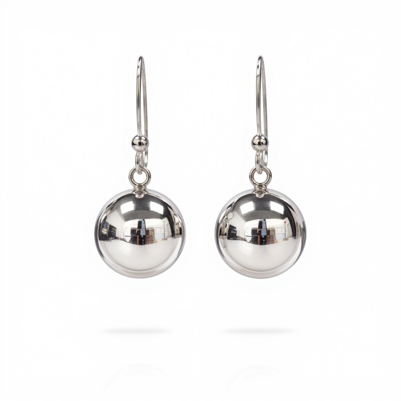 Caravanas Bola - plata 925 - CA4229 sinpiedra