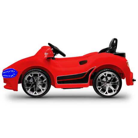 Auto A Batería 6v Control Remoto Luces Música Sonido Rojo